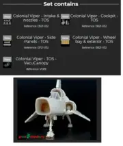 1/32 Colonial Viper Mk.I Detail set for Moebius kit [Battlestar Galactica]