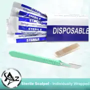 10x DISPOSABLE Scalpels Blade #16 Peach Fuzz Removing Dermaplaning Podiatry