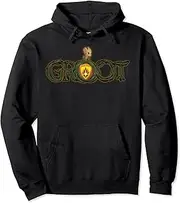 [Marvel] Groot Cartoon Vines Name Text Pullover Hoodie