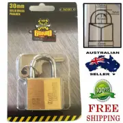 solid brass padlock travel luggage suitcase tools locks laser cut keyed 30mm