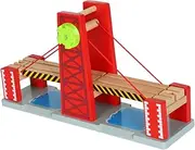 Creative DIY Track Toys Lifting Bridge Toy Set Wooden for Train Encourage Imagination Motor Skills