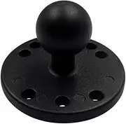 ShareMoon Marine Aluminum 1'' Ball Adapter Base with AMPS Round Plate for Smartphones, GPS, Compatible with RAM, Arkon, iBolt and More (2.5'' Round Plate)