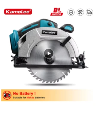 Kamolee 7 inch Electric Circular Saw for Home DIY Compatible Makita 18V Battery