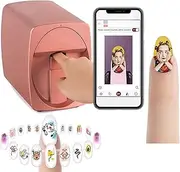 QLXYYFC Nail Printe,3D Nail Printer Machine, Mini Portable Nail Painting Machine Suitable for Home Use & Nail Salon Studios