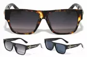 KLEO LION HEAD MEDALLION CLASSIC CASUAL SQUARE SUNGLASSES RETRO DESIGNER FASHION