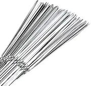 Stainless Steel Barbecue Metal Skewers Flat Needle BBQ Tools Kebab Stick, 11.8 Inches Length, 3.5mm Width, 0.9mm Thickness, Available in Packs of 20/100/200/300/500