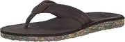 [Quiksilver] Men's Carver Suede Recycled 3 Point Flip Flop Athletic Sandal