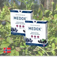 在飛比找PChome24h購物優惠-【MEDOX 莓達斯藍莓花青素膠囊】挪威原裝進口 兩盒優惠組