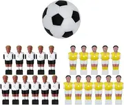 Soccer Men Set - Table Soccer Player Set for Tournament Football Game - Fun Football Men Figures Kit for Fans, Adults, Boys, Boyfriends