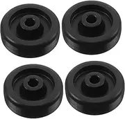 4pcs Fitness Equipment Roller Fitness Pulley Wheel Ab Roller for Women Heavy Duty Pulley Roller Plastic Caster Wheels Universal Roller Wheel Ab Roller for Men Gym Wheel