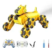 Robot Puppy,8WD Gesture Sensing Stunt Robot Dog | RC Car Toys, Robotic Animals, Electronic Pet with Music & Light for Indoor Outdoor