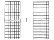 Display Grid Rack 2 Pack 2x6 Take Apart Panel Retail Wall Craft Show Organizer