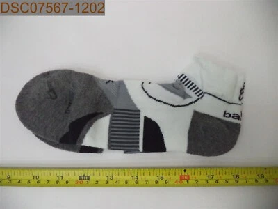 Balega Enduro Men's V-Tech Arch Support System Socks, Large, Low Cut, White/Grey