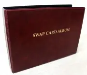 Swap Playing Card Album 2 Ring Vinyl Binder Folder & 20x 8-Pockets Sleeves Pages