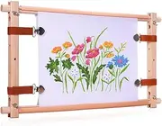 Wooden Crossstitch Frame-Needle Point Embroidery Tapestry Scroll Frame-Embroidery Tapestry Quilting Frame for Embroidery, Easy to Use