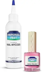 Nail fungal care with Pink polish