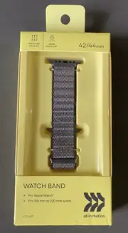 All in Motion™ Nylon Apple Watch Band 42/44mm Determined Blue/Captivating Cream