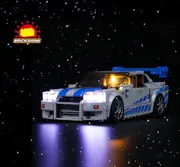 Brick Shine - Light Kit for LEGO® 2 Fast 2 Furious Nissan Skyline GT-R (R34) 76917