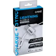 Crest Lightning to USB 1.2m Flat Cable each