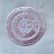 Chicago Cubs PINK 3.0 Inch Iron on Patch Sewing, crafts, Embroidered Patch, Cubs