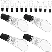 Cabilock Beverage Glass Bottles Decanter Cleaner 24pcs Aerator Set Acrylic Enhance Wine Taste Versatile for Home