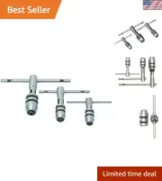 Durable Chrome Vanadium Steel T-Handle Tap Wrench Set – Ideal for Hand Tapping