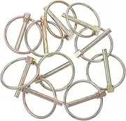 JEWEDECO 10PCS Locking Pin for Agricultural Machinery and Mining Quick Release Clip High Grade Trailer for Equipment Stability and Safety Features