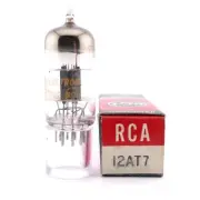 One Excellent RCA 12AT7 Tube NOS NIB Grey Plate-D Getter GM[%]: 89/89 AMPLITREX