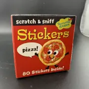 Peaceable Kingdom scratch & sniff stickers - 80 sticker roll -pizza