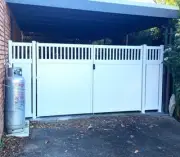 SLIDING Gates Fences Gates 38mm Batten DIY Kits Aluminium Custom Hamptons Style