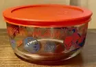 Spider-Man Marvel Pyrex 4-Cup Storage Bowl Glass Bowl with Red Lid