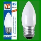 12x 40W Volta Opal Incandescent Filament Dimmable Candle ES E27 Light Bulb Lamps