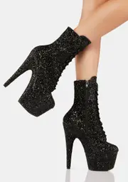 [Pleaser] Black Adore-1020Gwr Platform Boots