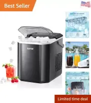 Ice Maker Countertop - Portable Ice Machine Makes 26 lbs of Ice in 24 Hours, ...