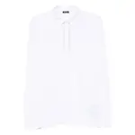 [Zegna] Zegna Long-sleeve Polo Shirt 54 IT WHITE