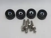 Feet Set, 4 Pc Heavy Duty Med Rubber Feet w/Stainless Nuts,Bolts & Washers