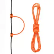 Archery D Loop Rope 2 FT, Bow D Loop String Release Material Nock Wire, Orange