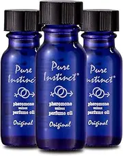 Pure Instinct (3-Pack) - The Original Pheromone Infused Essential Oil Perfume Cologne - Unisex Attracts Men and Women - TSA Ready