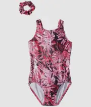 $155 Bloch Girl's Tank Leotard with Scrunchie Jumpsuit & Romper One Piece Sz CM