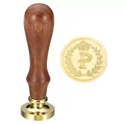 Alphabet P Wax Seal Stamp Initial Letter Sealing Wax Stamp Retro, Style 4