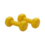 Neoprene Dumbbell Hand Weights, 8 Pounds, Pair, Yellow