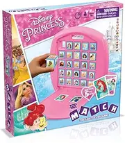 Winning Moves Australia 3170 Disney Princess Top Trumps Match Board Game, Pink
