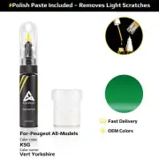 Touch Up Paint For Peugeot All Models KSG Vert Yorkshire With Polish Paste