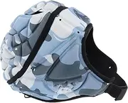 Kisangel Adjustable Soccer Rugby Helmet Anti-Collision Head Guard Thick Material Rugby Head Protector Comfortable and Breathable for Sports