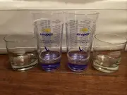 4 CUP Set Limited Edition US Open 2020 Tennis Grey Goose & Sterling Cut Glass