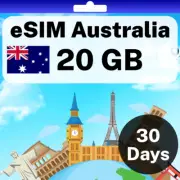 eSIM Australia - 20 GB - 30 Days - Travel eSIM | QR code activation