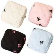 Stylish Bowknot Sanitary Pad Organizer Physiological Period Tampon Storage Bag