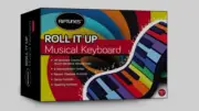 Riptunes ERK-4902 Roll It Up Musical Keyboard with 49 Colorful Keys, Green