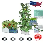 Smart Hydroponics Growing Kit with Adjustable Light & Self-Watering Features