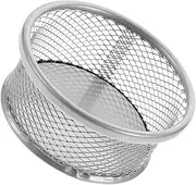 BUTIFULSIC Paper Clip Barrel Desktop Paper Clip Stationery Holder Binder Clip Holders Paper Clip Holders Clamps Organizer Desk Containers Office Accessories Mesh Holder